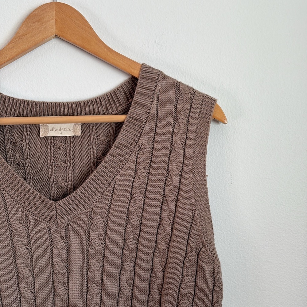 NWT Atar’d State cropped cotton knit pullover vest